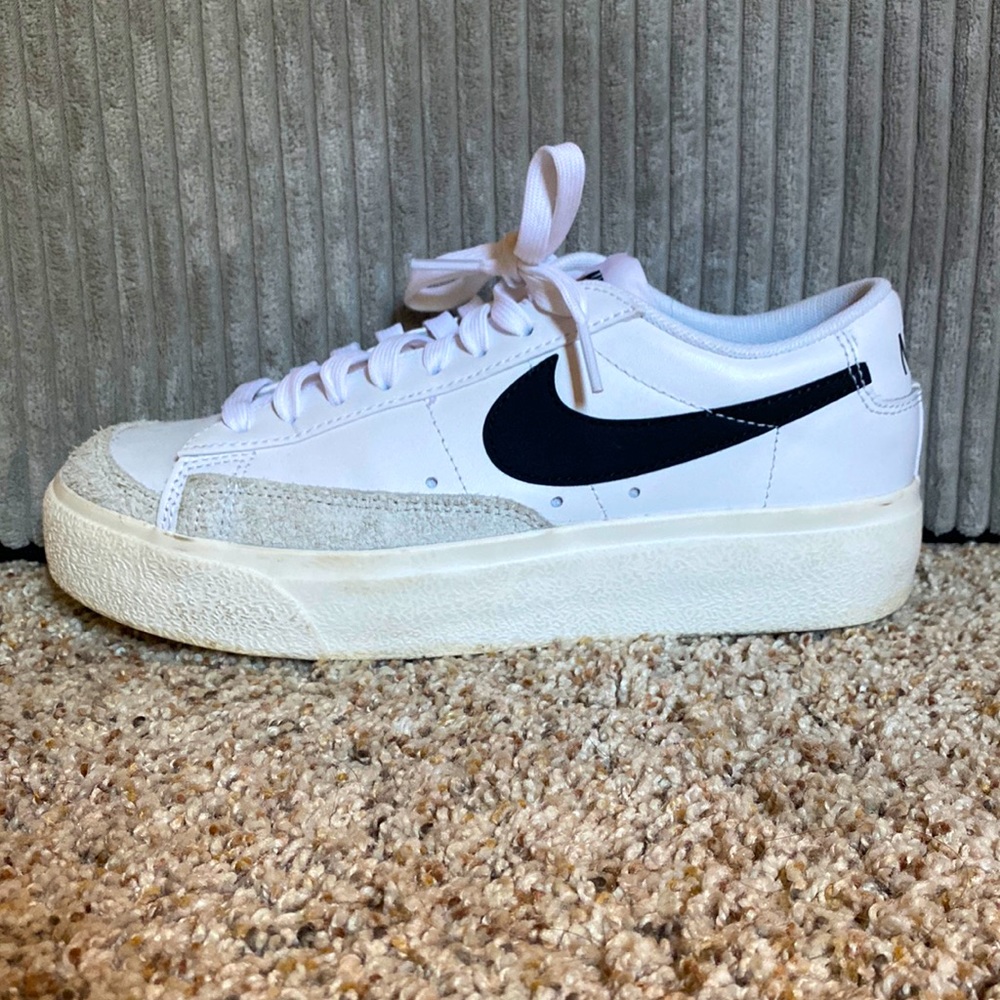 Nike low platform blazers
